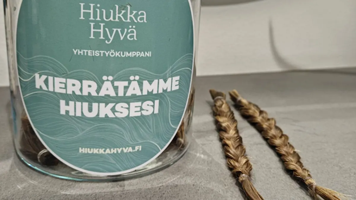 Hiukka Hyvä hiuskeräys purkki.